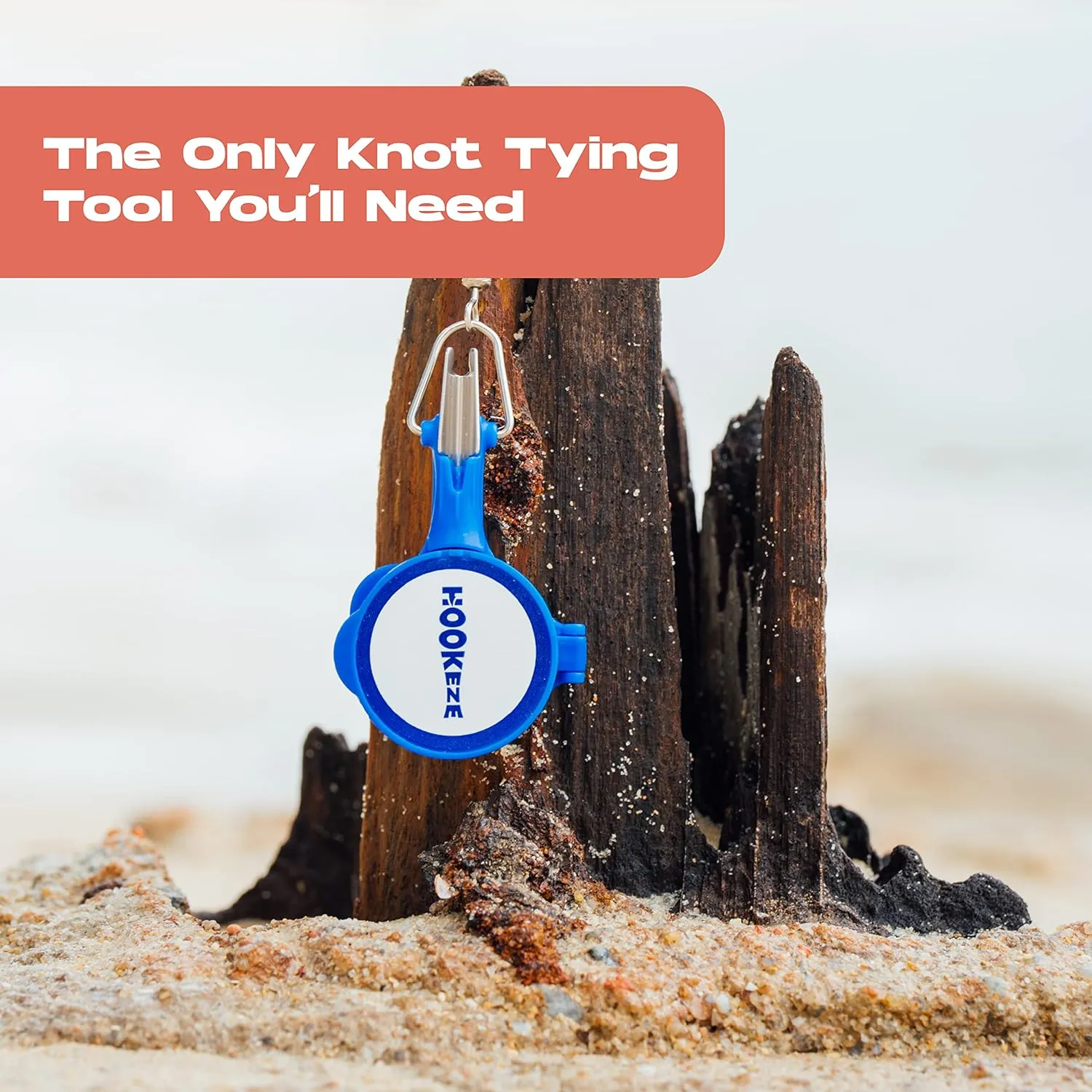 HookEze Fishing Knot Tying Tool (Large) | Pack of 2 | Blue